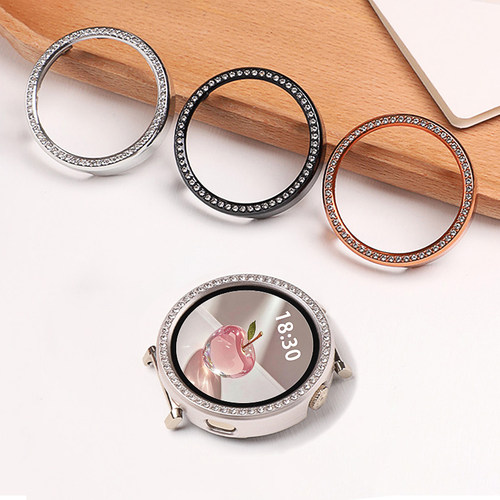 适用于华为GT5手表保护壳腕表41mm表盘仿钻镂空保护套防摔gt4新款女带钻表壳gt5pro防刮智能运动ins闪钻配件