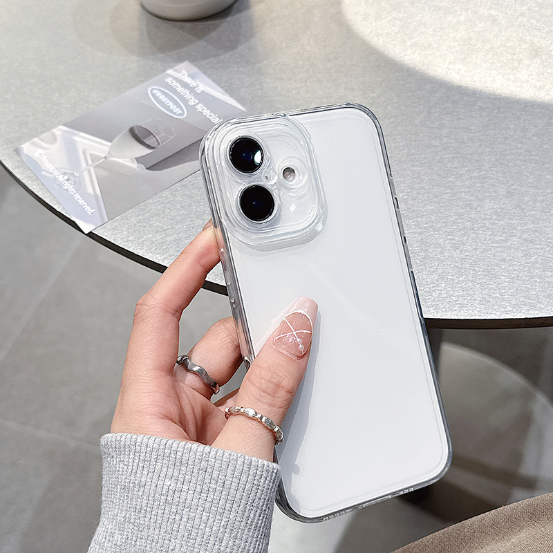 透明天使眼iphone17Promax手机壳1415plus适用苹果16e保护套12好看XS高级11硅胶XR防摔78SE2全包6s新款13mini