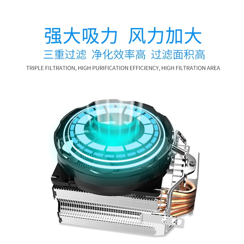 热销桌面吸烟焊接排烟仪小型焊锡抽烟机风扇工业级空气净化器吸吹