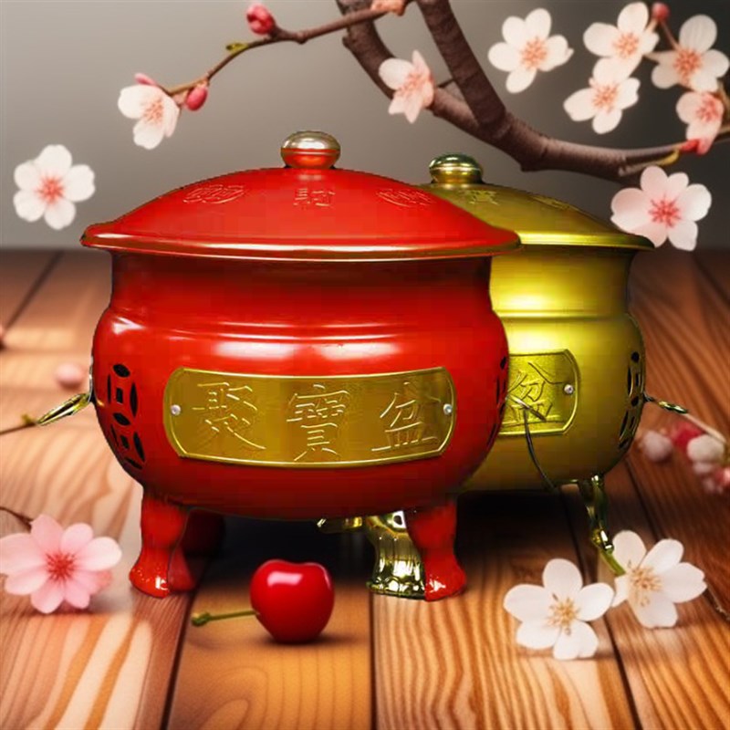 热销聚宝盆烧纸桶火盆拜神家用室内耐高温焚烧炉烧经桶烧金桶化元