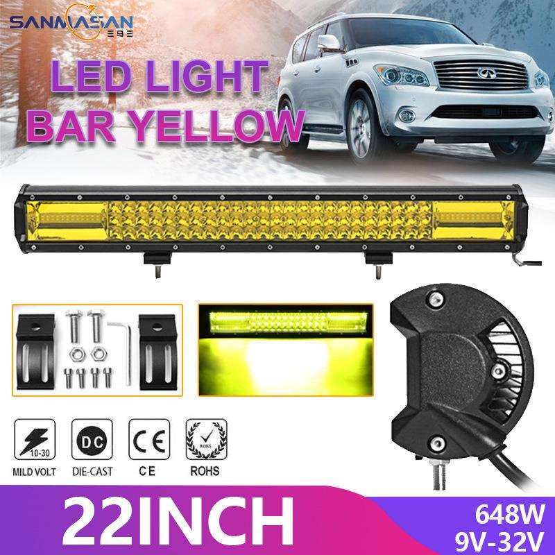 22寸电商热卖LED长条灯三排540W108LED越野车工作长条灯