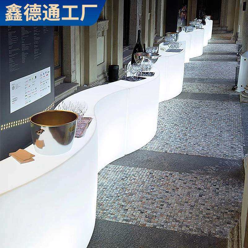 户外吧台清吧桌子椅子露天防晒酒吧前台庭院休闲卡座塑料东莞家具