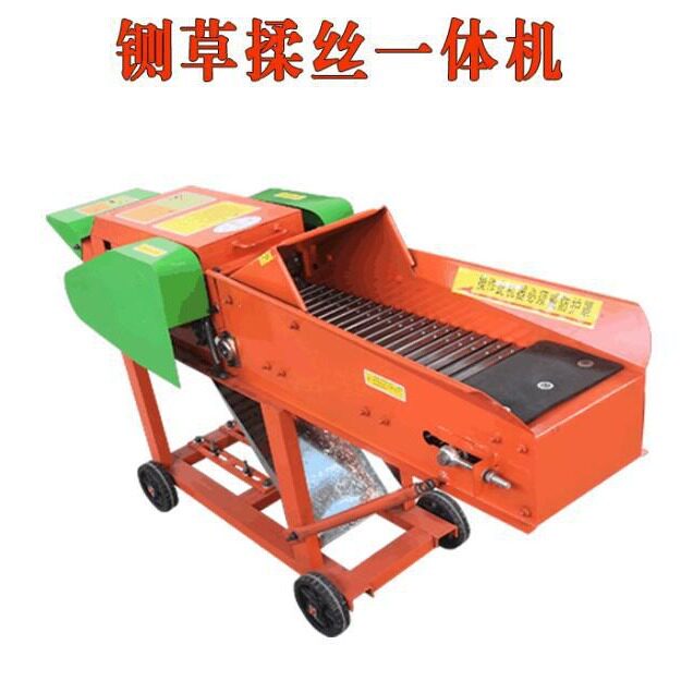 内蒙小型饲料粉碎机 秸秆猪马牛羊养殖铡草机 卧式粉碎机家用铡草