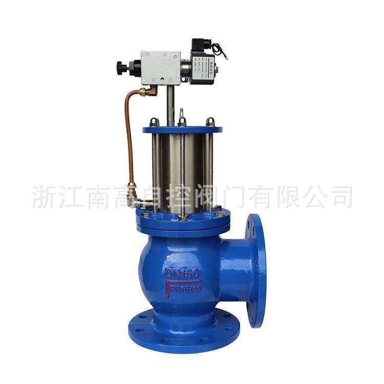 南高供应快开排泥阀J744X-10/16C 气动法兰连接 软密封