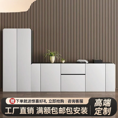 衣柜门拉手简约抽屉铝合金黑色隐形嵌入式通顶子母免开槽柜子把手