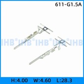 G1.5A 镀锡对插公母 连带 611 连接器插簧 插片 连绕端子 接线端