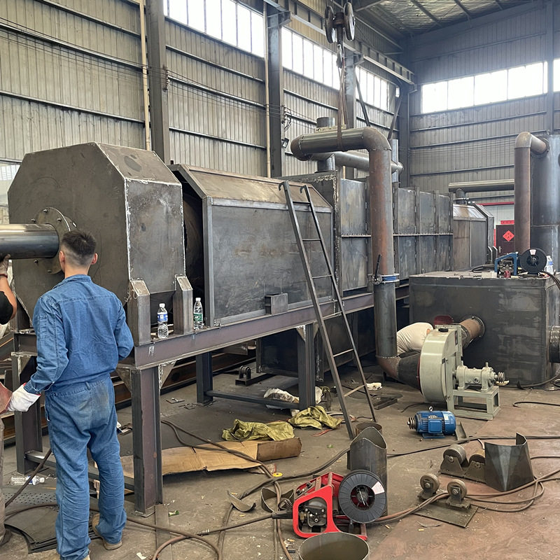 新型连续式炭化炉可碳化农作物废料秸秆稻壳花生壳麻杆做木炭