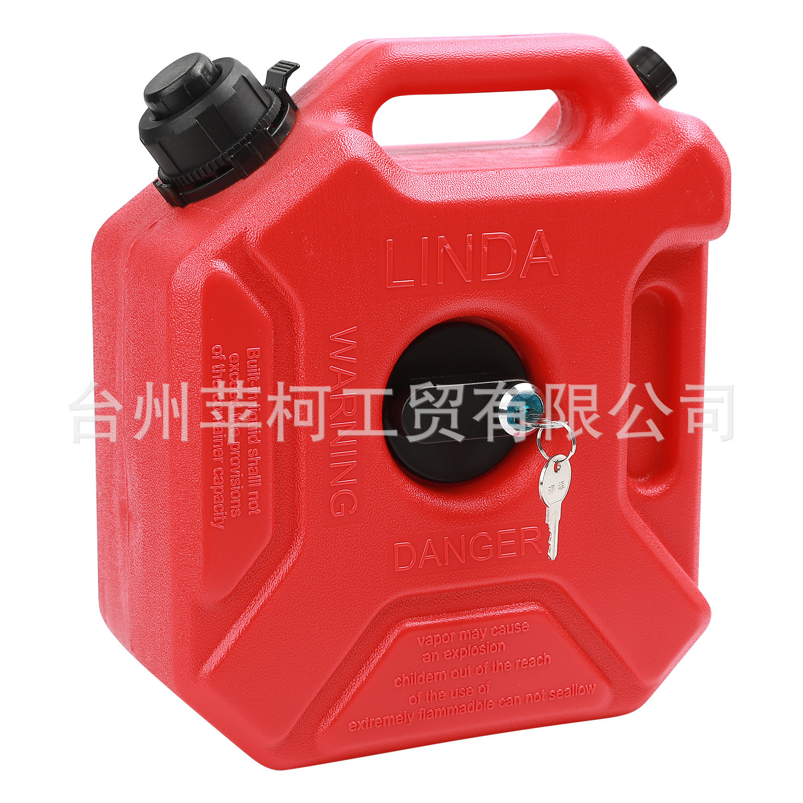 摩托车汽车摩旅改装3L5L10L扩展备用汽油油桶塑料便携油箱带锁钥