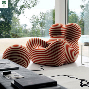 简约现代设计师家具创意造型玻璃钢绣球椅北欧风格单人休闲沙发椅