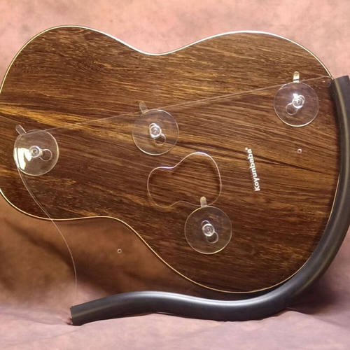 背吸式琴托GS6(B) 高度可调节双腿接触支架更稳定透明磨砂黑色