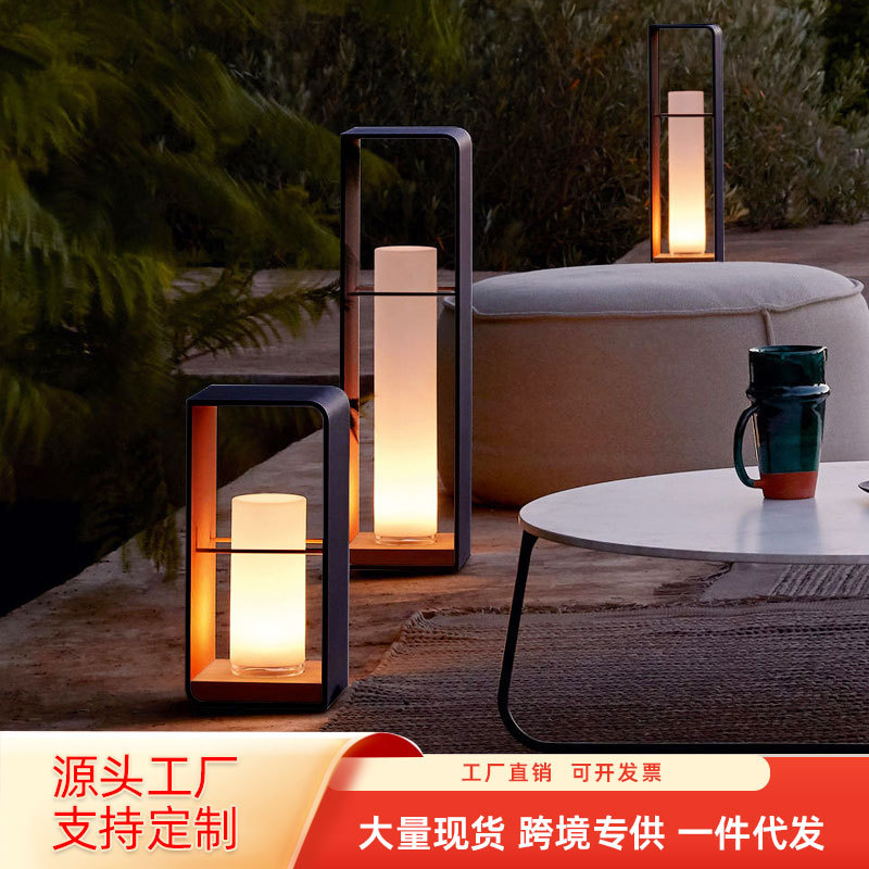 太阳能庭院灯户外防水别墅花园草坪灯现代简约景观草地灯智能照明