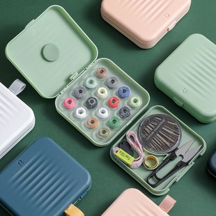 手缝工具收纳便携针线包学生缝纫配件 磁吸小型家用针线盒套装