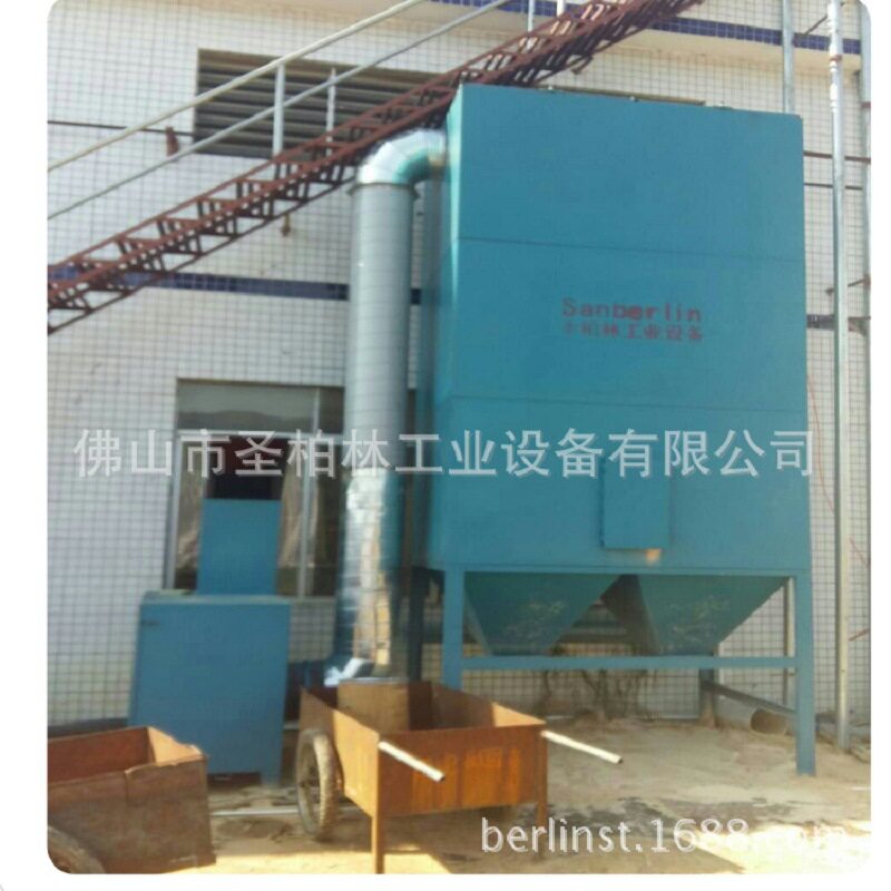 工业单机脉冲布袋除尘器 脉冲反吹袋式集尘器 小型锅炉仓顶集尘器