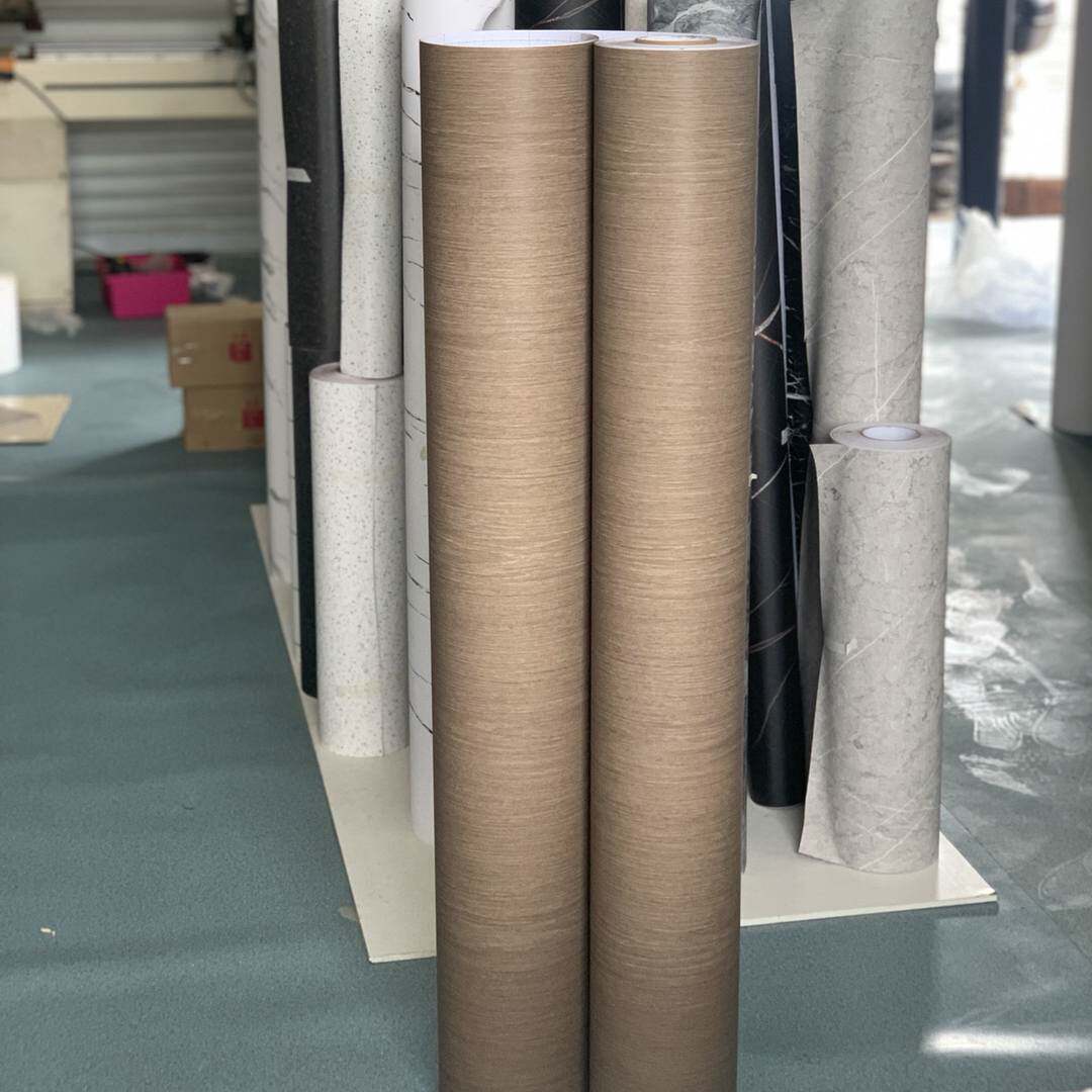 特厚带导气槽做旧原木纹自粘背胶墙纸壁纸酒店装饰贴膜波音软片