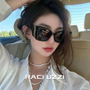 高级感大框太阳镜防紫外线2024新款 rose猫眼墨镜女款 秦岚娜扎同款