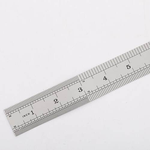 挂式不锈钢直尺30厘GC3126生米钢直尺子学绘图可测厚量标尺加工具