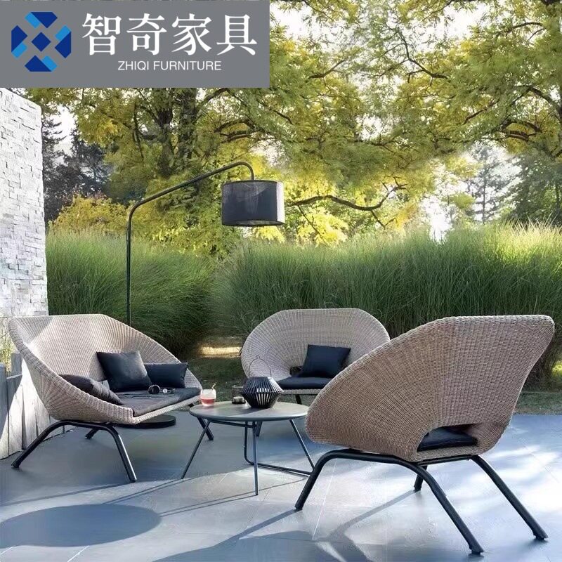 户外藤编沙发组合防水防晒