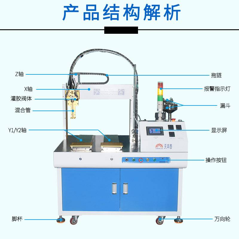 厂家全自动电源美白牙齿器灌胶机多功能ab胶自动化设备点胶机