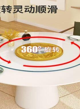 餐桌旋转盘钢化玻圆璃转盘饭店玻璃转底座SNG台面转桌面转盘盘家