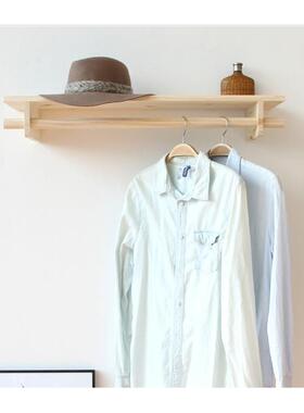 #衣架服墙上壁挂易帽挂衣服置物架家用创意衣架杆简展示t112架实