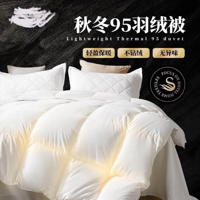 Q3Y波兰进口羽绒被95白鹅绒高端被子春秋被芯恒温加厚双人静音冬