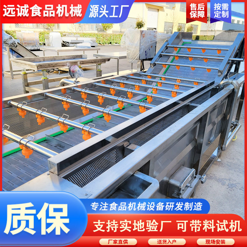 果蔬气泡高压喷淋清洗去泥机
