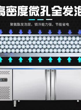 开槽沙拉台保柜鲜展捞示商用藏小菜冰箱水果操作578台冷冷冻冰柜
