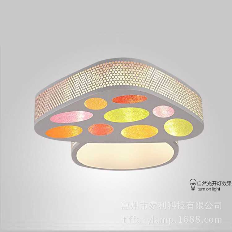 LED儿童房吸顶灯创意蘑菇卡通卧室男孩女孩公主房间灯具