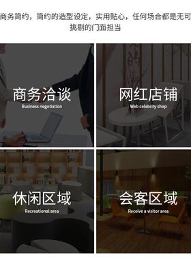 厂角家铁艺餐台脚黑色烤漆桌床脚边桌茶头柜特色INT新品落地转几