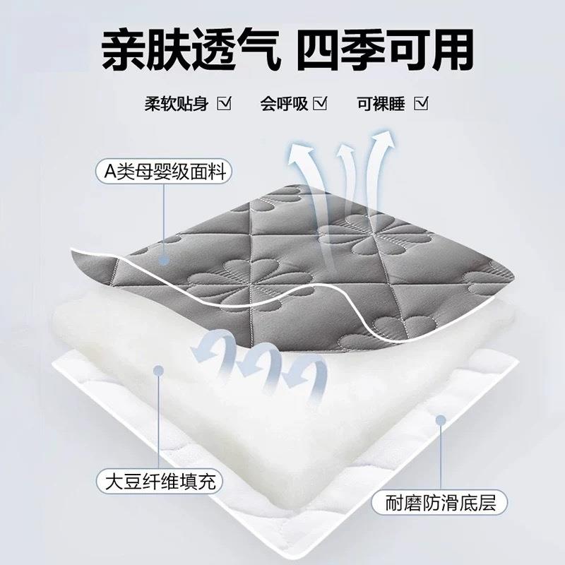 六面全包床笠拉链款夹棉床罩床套罩席梦思床垫保护罩防尘2025新款
