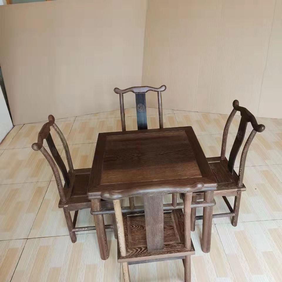 鸡翅PMI桌子古鸡翅木小椅典子靠背椅子帽椅休官闲木椅厂家