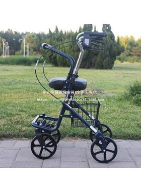 旅游推车老DSB人可坐折叠助力车椅行便携子式老手推年车代步出轮