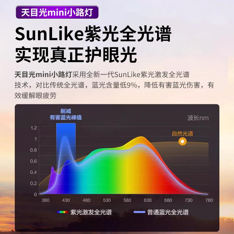 三雄极12834光紫光业护眼灯小路台灯学习专用学生儿童桌作写书字