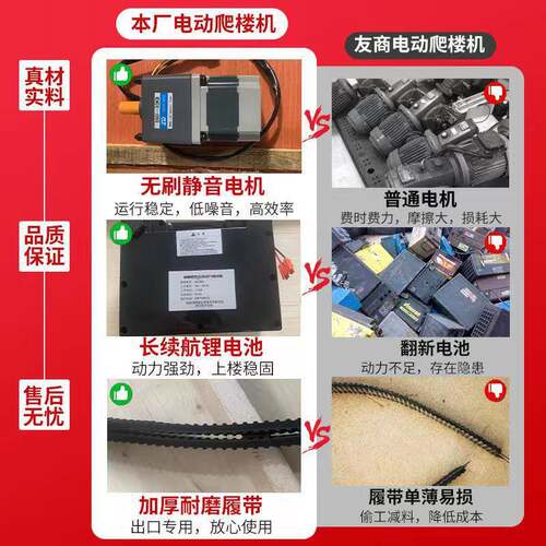 电动履带式爬楼机上下楼梯搬运车家用家电爬楼可折叠