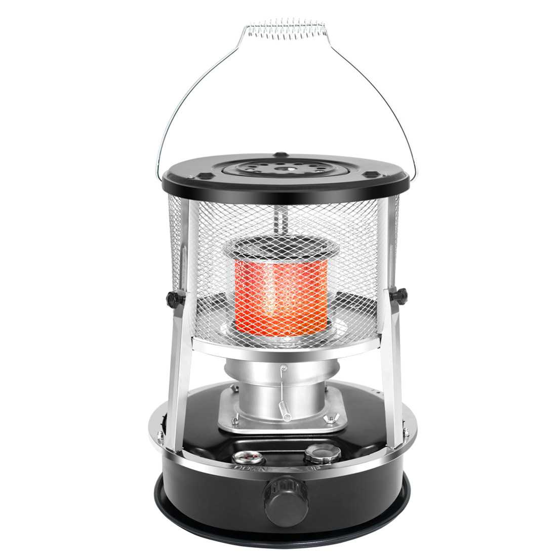 玻璃烟筒煤油炉可调节升降户外野营煤油炉家用室内柴油煤油取暖器