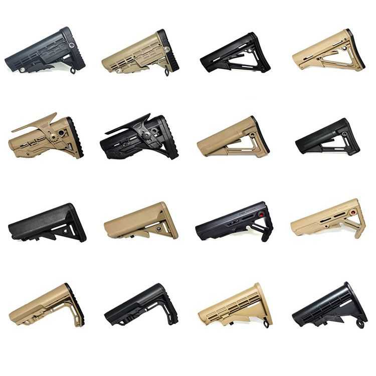 水软弹后托尼龙激趣hk416锦明m4配件ctr/fab/moe/mft/caa3托