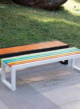 户外休息椅外椅RT-0178公园林室园草地长椅排椅公交站子台凳子广