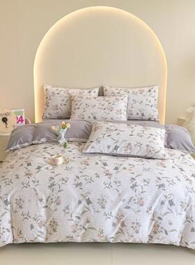 套A类水ltao5887洗棉双层纱花卉卧室简约学宿舍三件床上生用品四