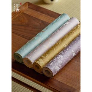 知载春归新中式 茶具配件套舍意百搭桌 禅茶席茶道子垫BZY手工长款