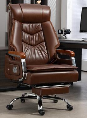 QJL板椅商办务总裁豪华公椅子躺按摩座椅老可电脑椅家用佛山