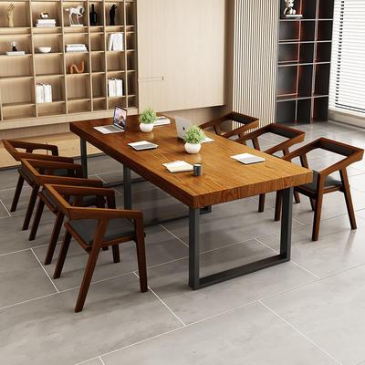 5V实桌木of会议桌工作l台电脑桌F7695H99洽谈t桌椅办公书桌简约现