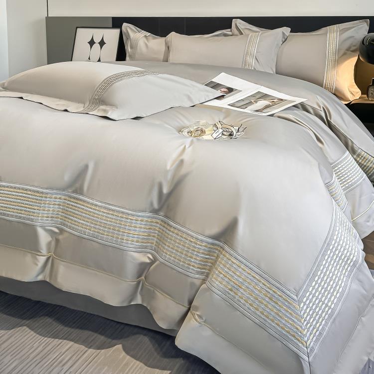 七级酒风1被80支纯棉床单四1008151件套亲肤裸睡全棉套纯棉店床上