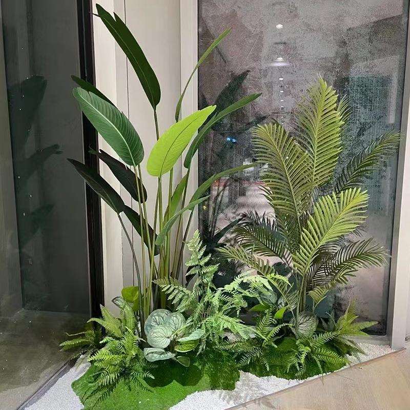 假绿植阳台景外观内室橱窗装假02植物庭院玄关仿真饰植物造景组合
