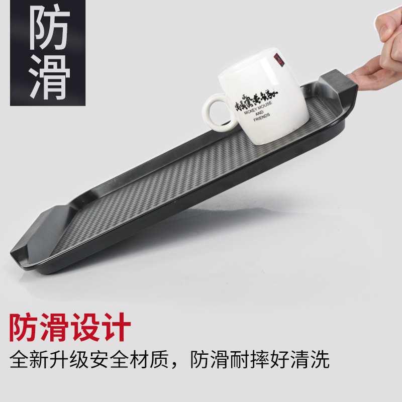 RWB餐长具托盘方形餐饭店饮店端菜塑料餐盘商用餐食堂厅快餐盘