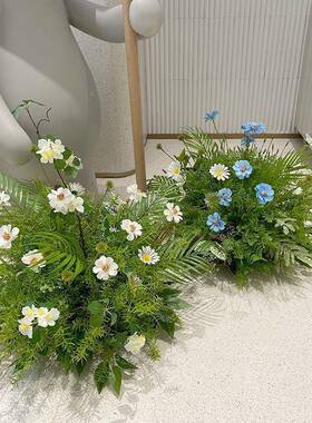 真高档落地绿仿波斯花艺橱窗景观造景服装植TM673688菊店样板间婚