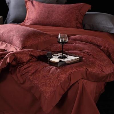 简约奢风100S高用支长绒棉四件套轻风数码印花棉被套全纯棉床YLS-