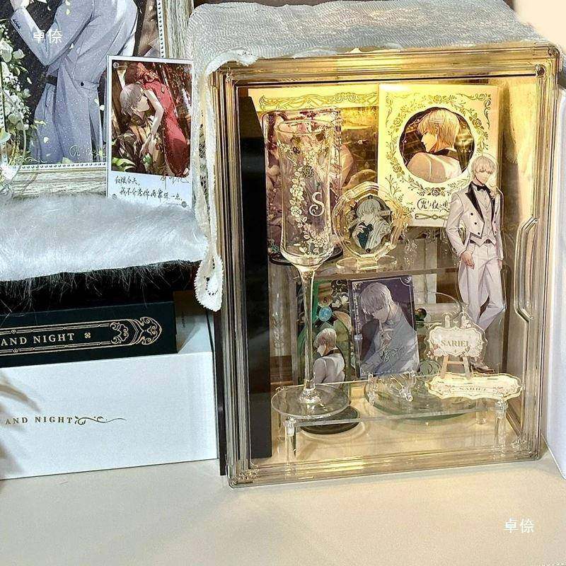 谷子展示架小痛柜次收纳LNR痛柜透吧唧谷子防尘盒柜二元胸针明