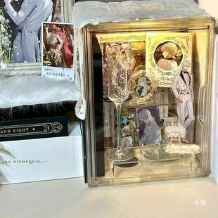 谷子展示架小痛柜次收纳LNR痛柜透吧唧谷子防尘盒柜二元 胸针明