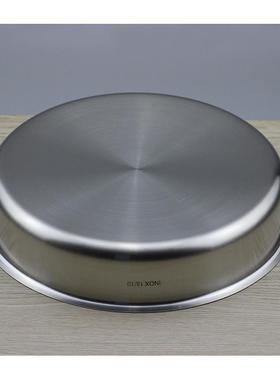 1QXC8/10不锈钢蒸鱼盘大圆F75T78M8盘蒸盘304蒸糕凉皮盘水果盘202