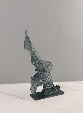 居式轻奢几何象人物雕塑桌抽1558面摆件客厅玄关酒店样欧板间家装